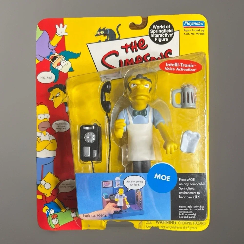 The‎ Simpsons Moe Action Figure 2000 Playmates Vintage
